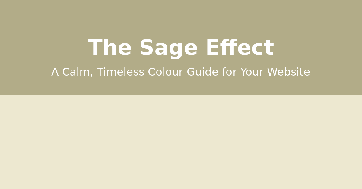 A picture showing how sage can be used for your website branding colours